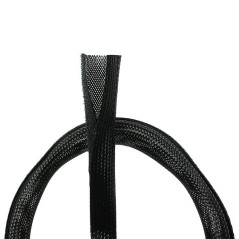LogiLink KAB0006 Cable Sleeve - Stylish Black Cable Management for a Tidy Workspace